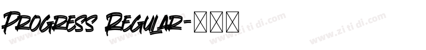 Progress Regular字体转换